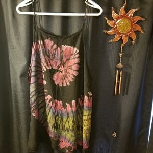 Tie dye womens tunic